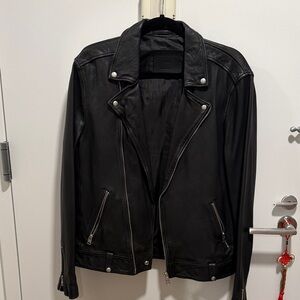 All Saints Black Leather Jacket